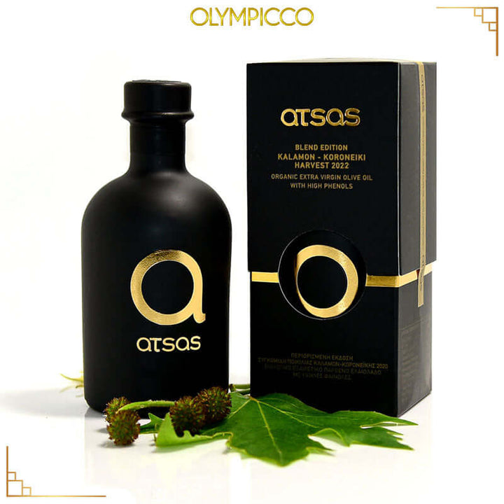 Atsas Organic Extra Virgin Olive Oil Extremely High Phenolic - Gold Blend Limited Edition 250ml - OLYMPICCO.COM