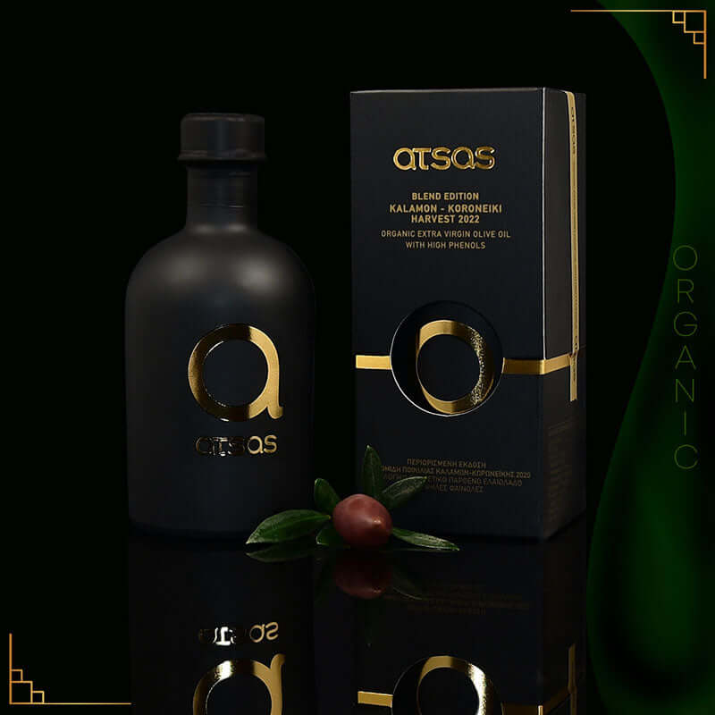 Atsas Organic Extra Virgin Olive Oil Extremely High Phenolic - Gold Blend Limited Edition 250ml - OLYMPICCO.COM