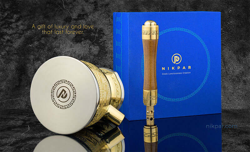 NIKPAR Luxury Greek Coffee Pot Macedonian Collection - OLYMPICCO.COM