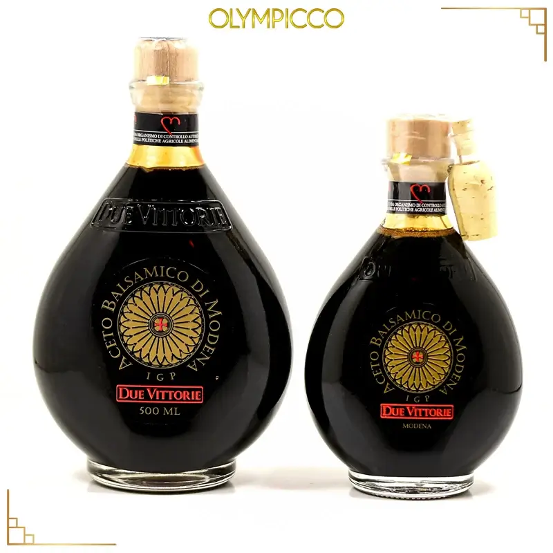 Due Vittorie Oro Gold Balsamic Vinegar With Cork Pourer - OLYMPICCO.COM