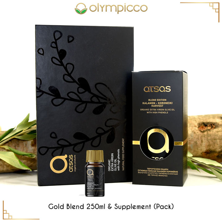 Atsas Organic Extra Virgin Olive Oil Extremely High Phenolic - Bundle - OLYMPICCO.COM