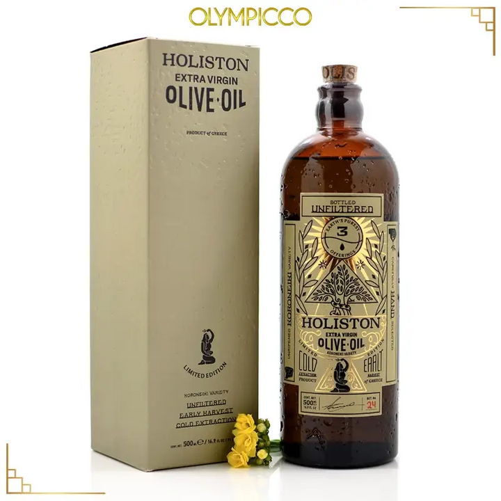 HOLISTON Limited Edition Ultra-Premium Phenolic Extra Virgin Olive Oil – 500ml - OLYMPICCO.COM