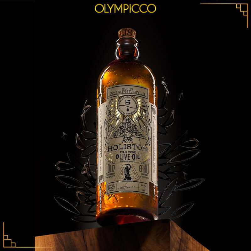 HOLISTON Limited Edition Ultra-Premium Phenolic Extra Virgin Olive Oil – 500ml - OLYMPICCO.COM