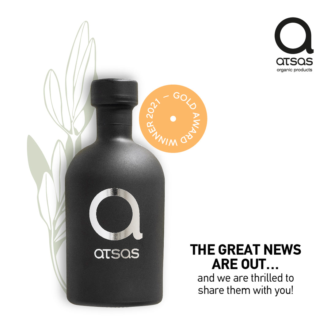 Atsas - Pure Organic Evoo - High Phenolic Content - Harvest 2024/2025 | 100ml & 250ml - OLYMPICCO.COM