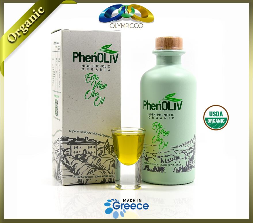 PhenOLIV Organic Extra Virgin Olive Oil, High Phenolic Content 2110mg/kg - Harvest 2024 /2025 - OLYMPICCO.COM